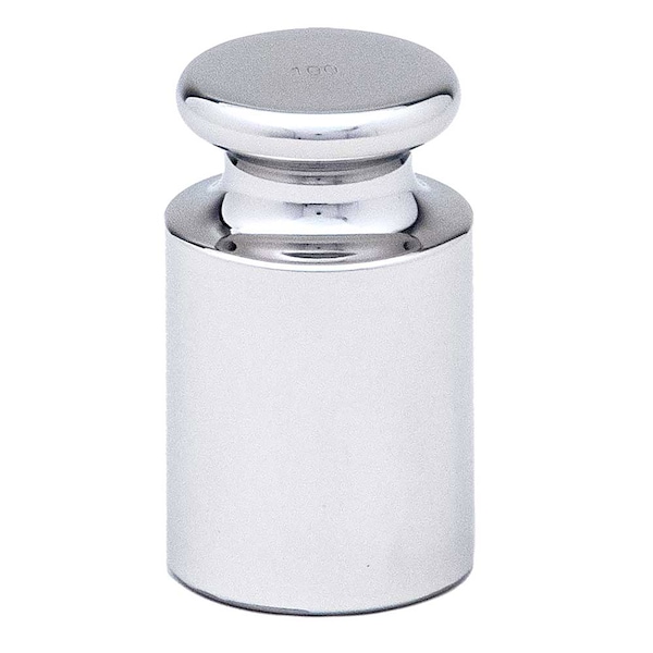 Globe Scientific Calibration Weight, 100g, OIML Class F1, includes ISO 17025: 2017 Cert. of Calibration GB-F1-100G-C - main